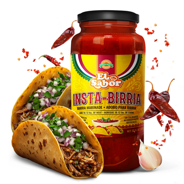 Insta-Birria - Gourmet Birria Marinade, Ready to Use. Just Add Meat and Water - 32oz Glass Jar for 10lbs of Meat