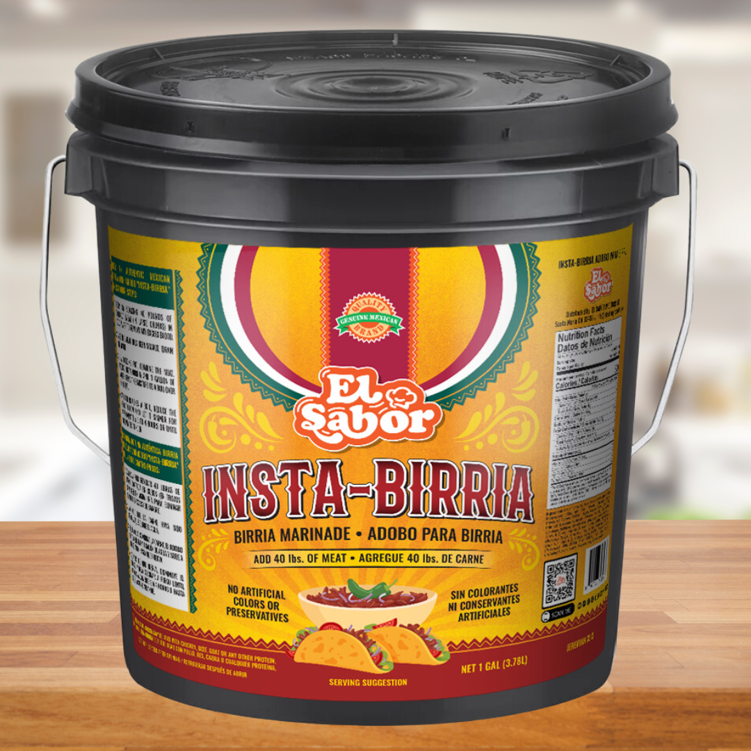 1 GALLON INSTA-BIRRIA | BIRRIA MARINADE FOR CATERINGS, RESTAURANTS, OR EVENTS (FOOD SERVICE)