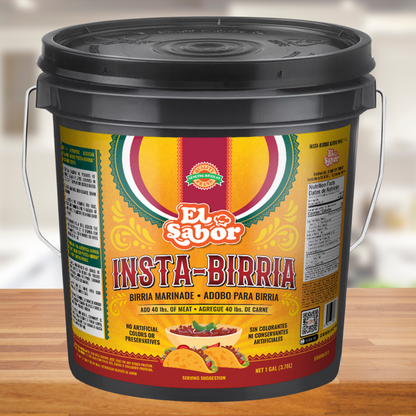 1 GALLON INSTA-BIRRIA | BIRRIA MARINADE FOR CATERINGS, RESTAURANTS, OR EVENTS (FOOD SERVICE)